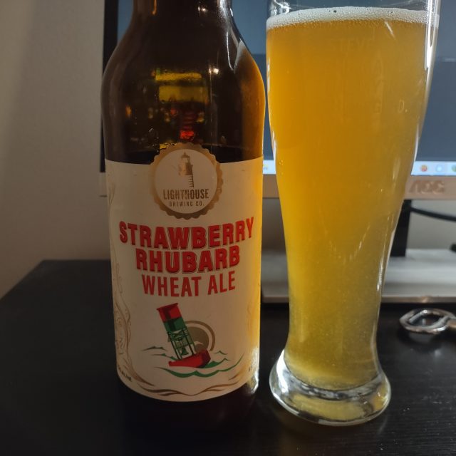 Beermas 2021-2022 Day 10 – Lighthouse Brewing – Strawberry Rhubarb Wheat Ale